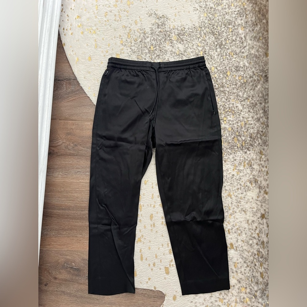 Alexander Wang cropped satin drawstring pants